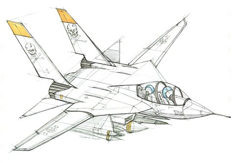 Fighter Plane Drawing 7