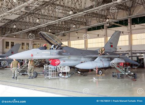 Fighter planes in hangar