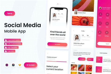 Figma App Template Features