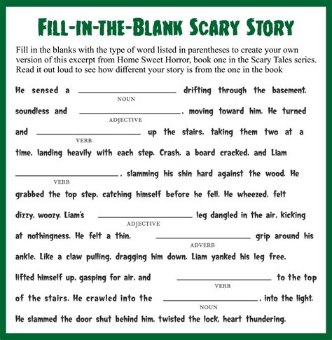 Fill-in-the-Blank Story