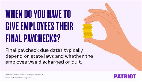 Final Paycheck Regulations