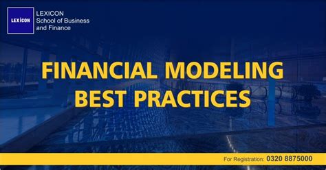 Financial Modeling Best Practices