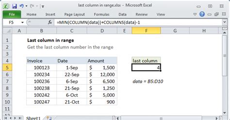 Find Last Column using Range Object