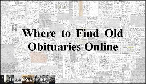 Find Obituaries Online