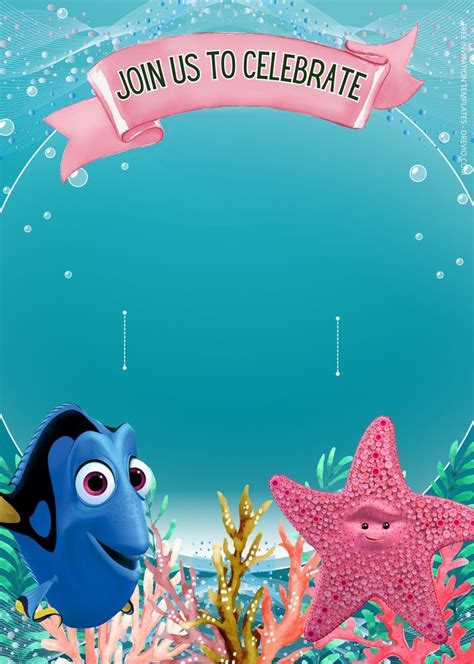 Finding Nemo Invitation Template