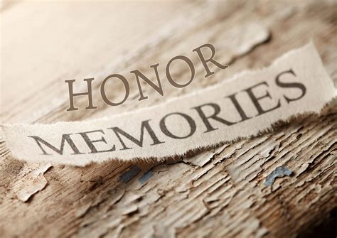 Finding Ways to Honor Memories