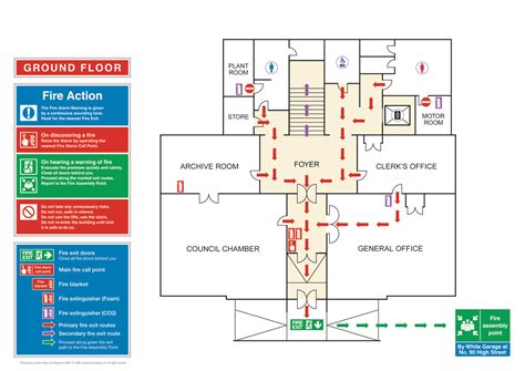 Fire Evacuation Plan Template Design