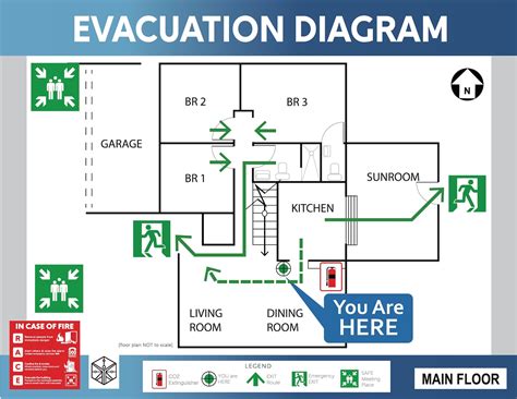 Fire Evacuation Plan Template Layout