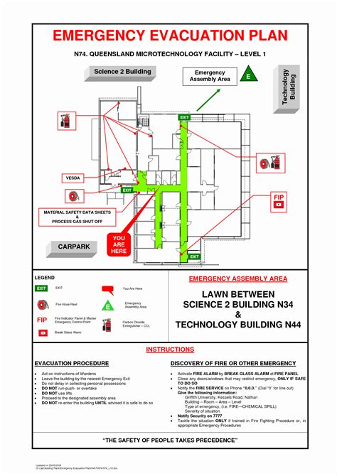 Fire Evacuation Plan Template Outline