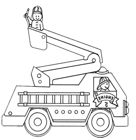 Fire Truck Coloring Pages Free