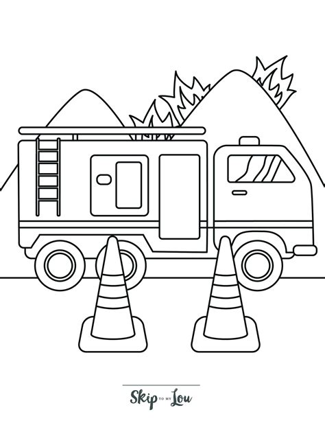 Fire Truck Coloring Pages Online