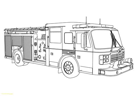 Fire Truck Coloring Pages Printable Free