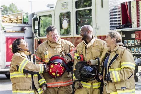 Fire Truck with Firefighters