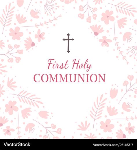 First Holy Communion Card Templates Designs