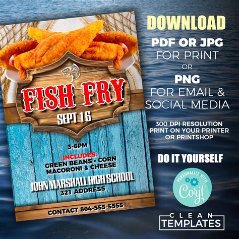 Fish Fry Flyer Template Example 5