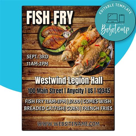 Free Fish Fry Flyer Templates