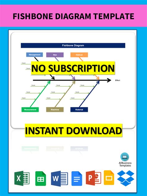 Fishbone Diagram Excel Template