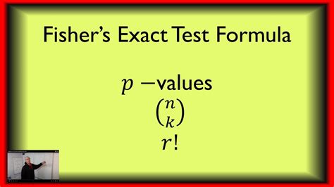 Fisher Exact Test Formula