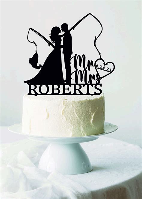 Fisherman Wedding Cake Topper Printable Designs Image 1