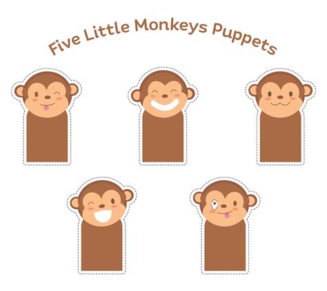 Five Little Monkeys Printable Template