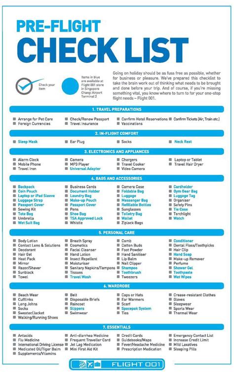 Flight Safety Checklist