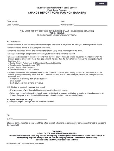 Florence SC Food Stamp Office Application