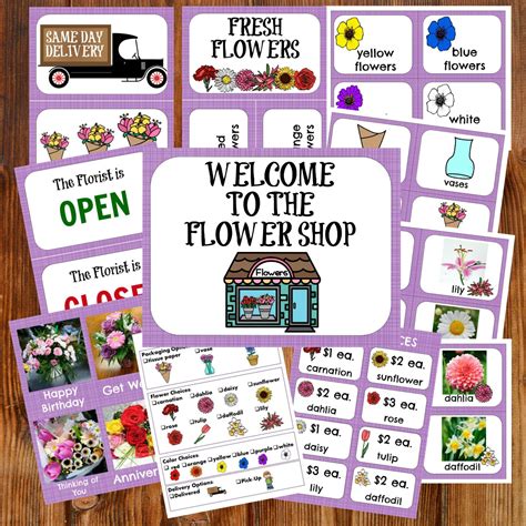 Flower Shop Printables