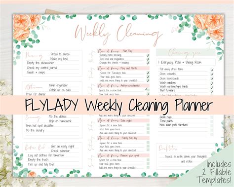 FlyLady Cleaning Schedule