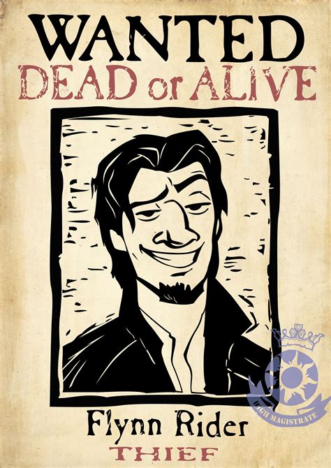 Flynn Rider Wanted Poster Printable