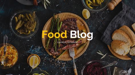 Food Blog PowerPoint Template for a Professional Presentation