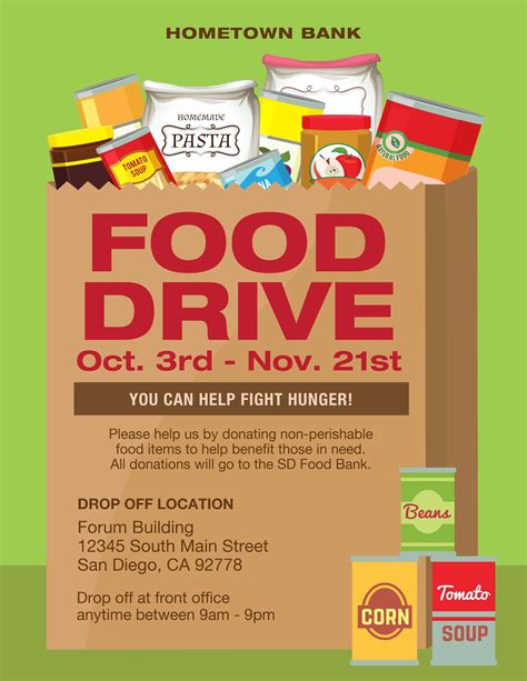 Food Drive Flyer Template 10