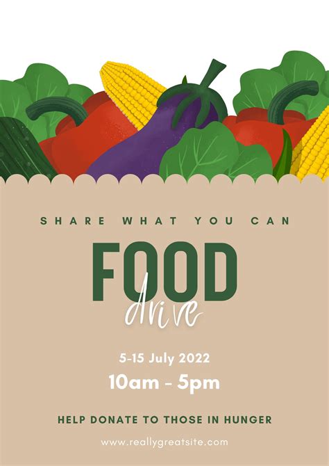 Food Drive Flyer Template 2