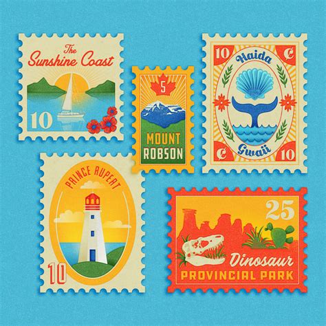 Design of Food Lion Postage Stamps