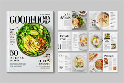 Food Magazine Design Templates