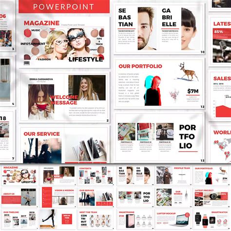 Food Magazine PowerPoint Template for a Professional Presentation