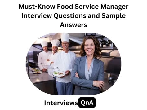 Food Service Manager Interview Questions