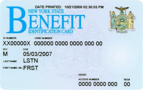 Food Stamp Benefit Card