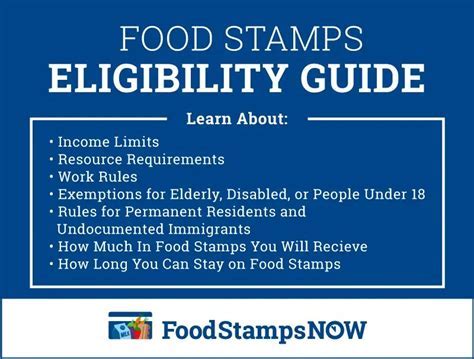 Food Stamp Eligibility Requirements Image 7