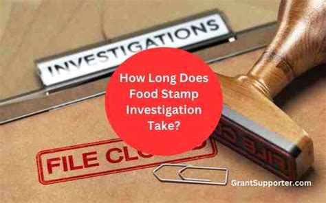 Food Stamp Investigation Process