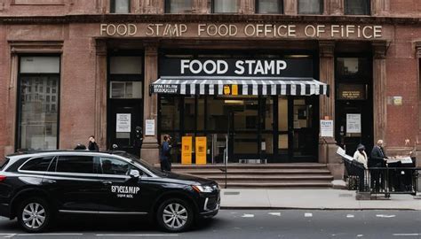 A family using food stamps at a grocery store