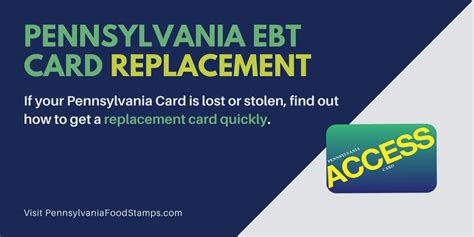 Food Stamps Card Replacement