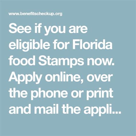 Food Stamps Mail Application