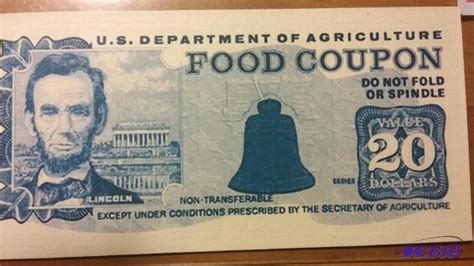 Food Stamps Money Book