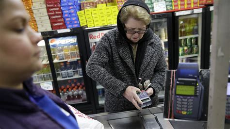 Food stamps recipients using their benefits