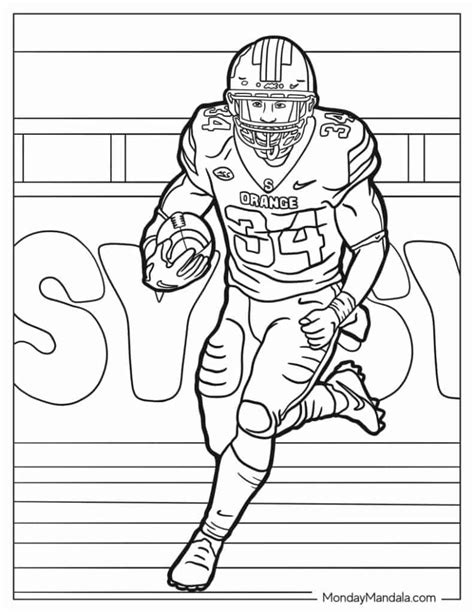 Football Coloring Pages For Kids