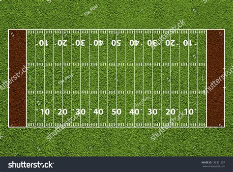 Football Field Template with Hash Marks