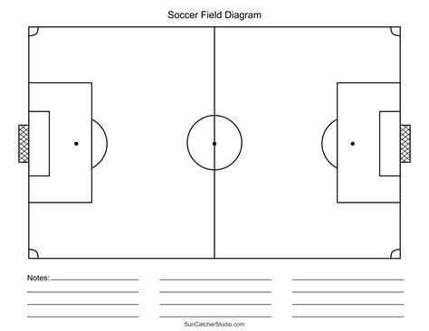 Football Field Template with Text Boxes