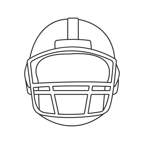 Printable Football Helmet Template for DIY Crafts