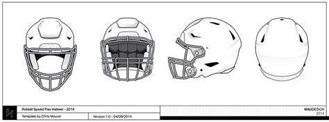 Football Helmet Templates with Numbers