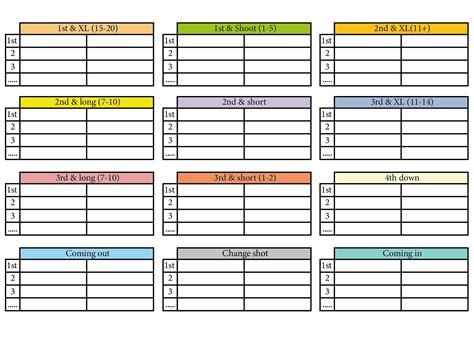 Football Play Call Template